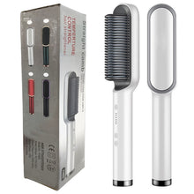 Multifunctional Hair Straightener Comb Anti-Scald Hair Straightening Brush Comb Fast Heating Hair Straightener