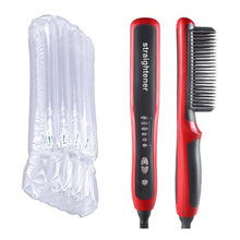 Multifunctional Hair Straightener Comb Anti-Scald Hair Straightening Brush Comb Fast Heating Hair Straightener