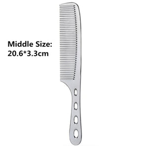 1pc Small Space Aluminuml Hair Comb Professional Hairdressing Combs Hair Cutting Dying Hair Brush Barber Tools Salon Accessaries